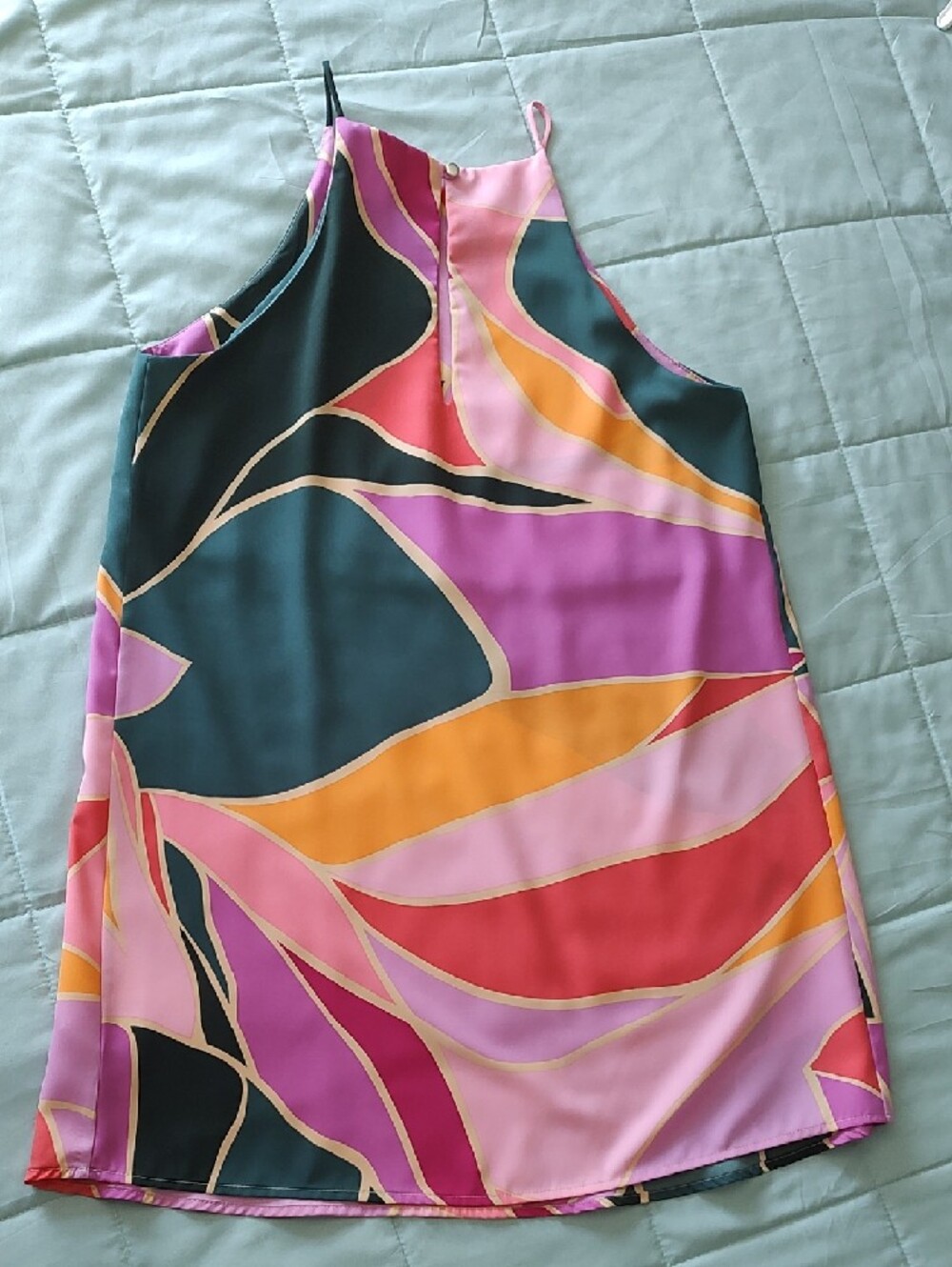 Tyche Multicolor Abstract Shift Halter - Picture 6 of 7